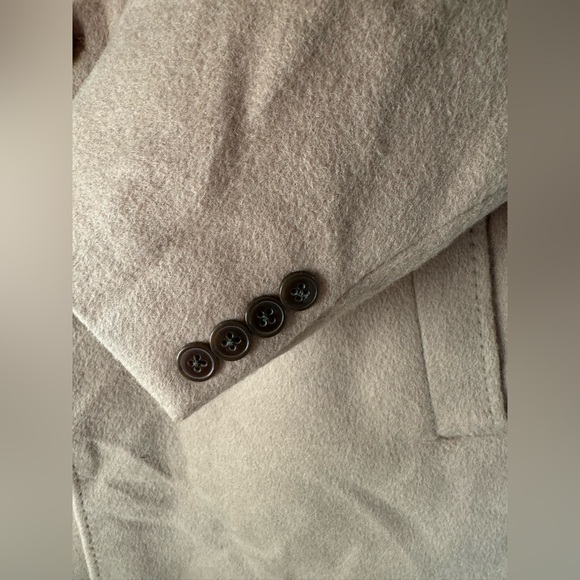 Lauren Ralph Lauren Men's Wool Blend Down/Feather Camel Coat - Picture 13 of 16